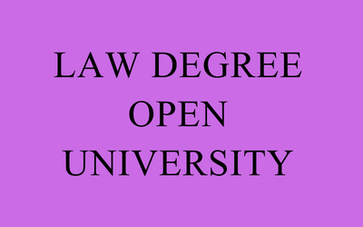 Law Degree Open University