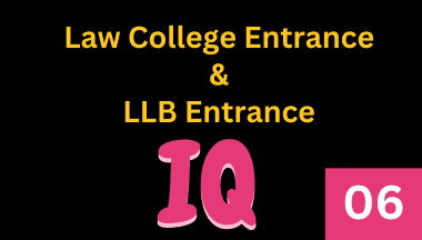 Law College and LLB Entrance IQ Questions with Answers 06