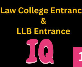 Law College and LLB Entrance IQ Questions with Answers 10